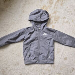 Nike Gray Hooded Track Jacket Size 4T PEEFECT Condition!